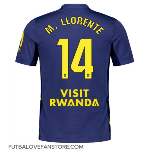 Atletico Madrid Marcos Llorente #14 Vonkajší futbalový dres 2025-26 Krátky Rukáv Atletico Madrid Marcos Llorente #14 Vonkajší futbalový dres 2025-26 Krátky Rukáv